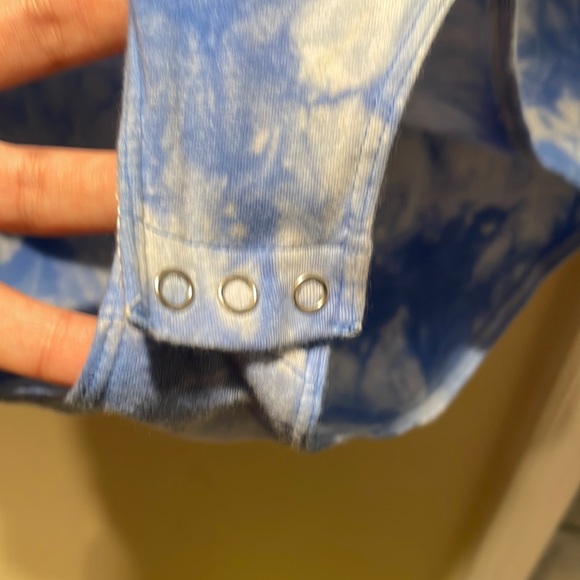 VS Pink, Medium, blue tie dye body suit - Picture 6 of 6